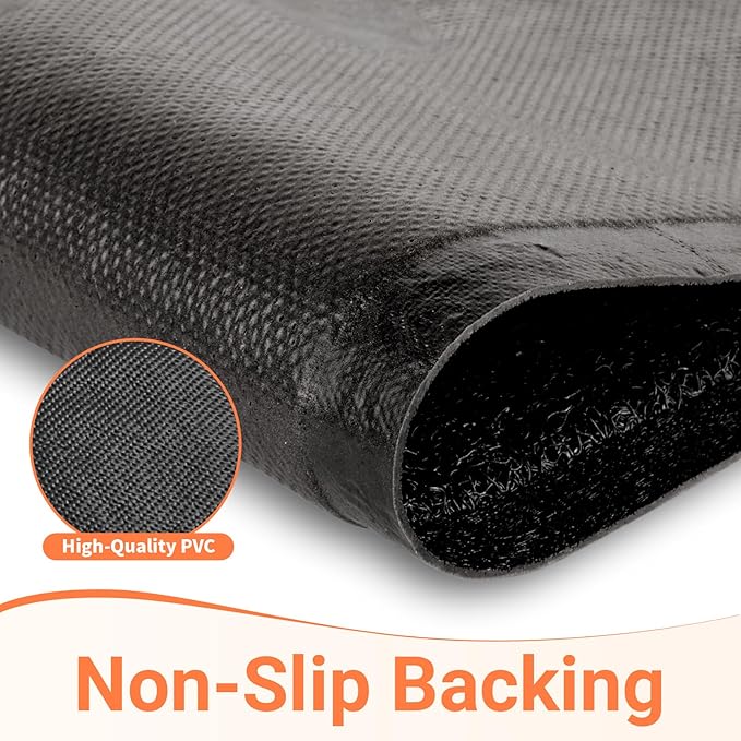 StepLively Door Mat Home Welcome Mats Outdoor and Indoor, Heavy-Duty Low-Profile Non-Slip Front Welcome Mat for Home Entrance, Outside Entry, Yard, Floor, Patio, Ideal (35''x24'', Black)