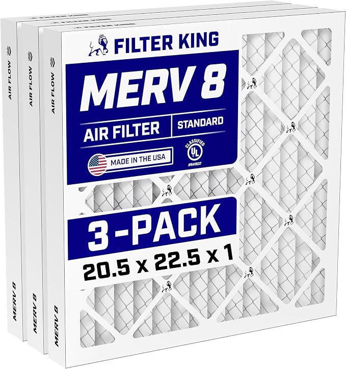 Filter King 20.5x22.5x1 Air Filter Dust & Allergy Control AC Furnace Filters by FilterKing