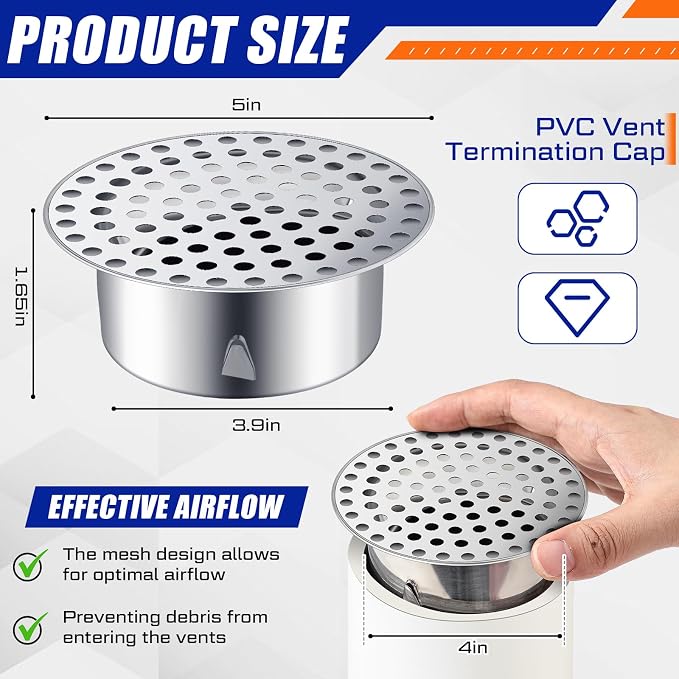 Moxweyeni 2 Pcs PVC Termination Cap - Image 2