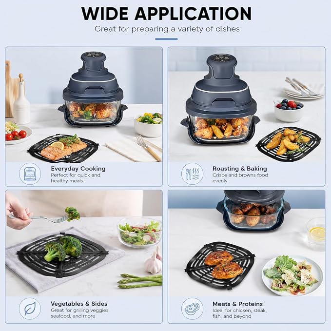 Air Fryer Tray for Ninja Crispi Air Fryer FN101GY, Replacement Crisper Plate - Image 7