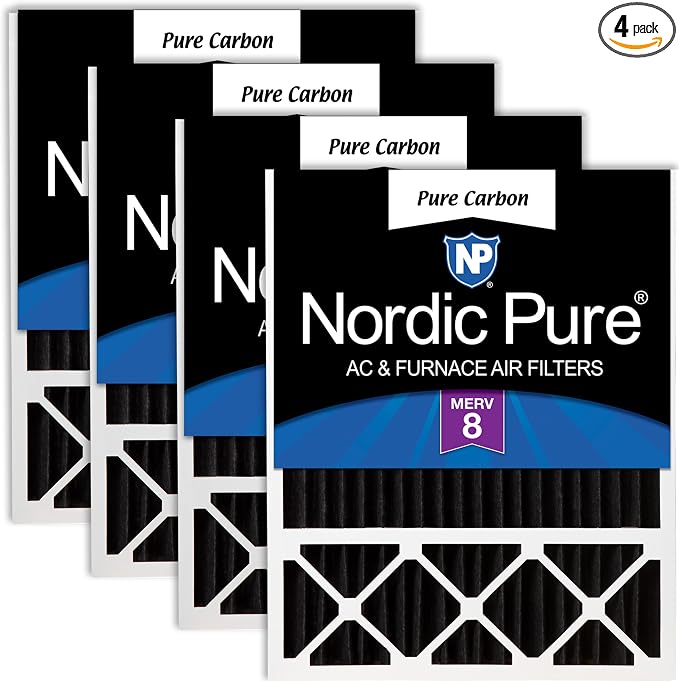 Nordic Pure 20x25x5 Lennox Replacement Pleated MERV 8 Air Filter 4 Pack | by NordicPure