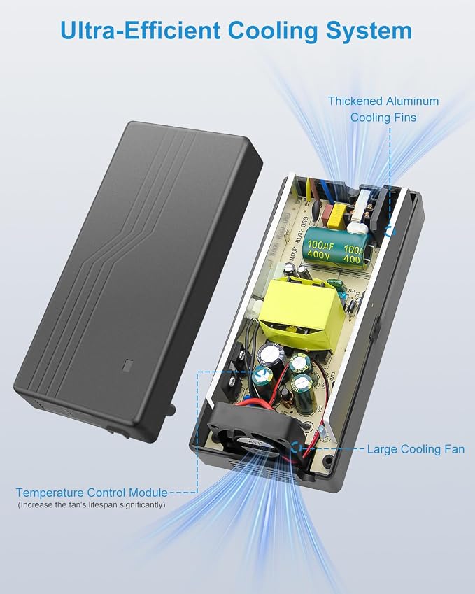 ALITOVE AC to DC Converter 13A 156W 120V 110V to 12V Converter AC to DC Adapter - Image 4