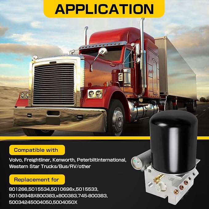 Air Dryer Compatible with Volvo Freightliner Kenworth Peterbilt Columbia - Image 2