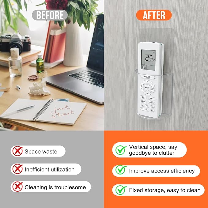 Remote Control Holder Wall Mount Damage-Free 2 pack - Image 7