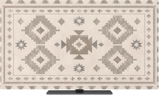RetroTribal Geometric Southwestern Indoor TV Cover, Elastic TV Screen Protector by Unknown