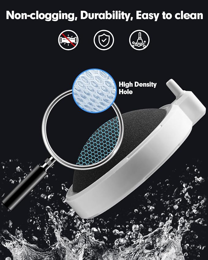 Air Stone for Aquarium Fish Tank Bubbler, 3.2 Inch Nano Air Bubble Stone - Image 5