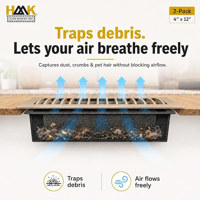 HAAK Floor Vent Filters 4x12, Vent Screens - Image 5