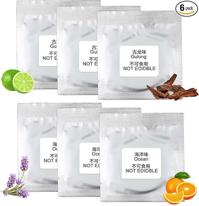 Kwak's 6 Packs Air Freshener Refill Tablets ，Individual Package Long Lasting by Kwaks