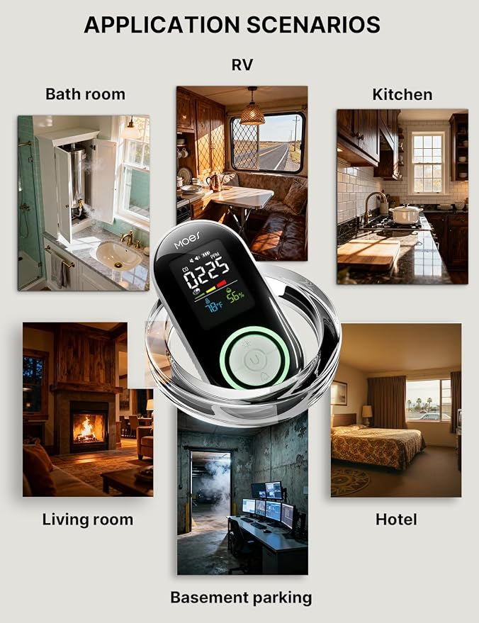 MOES 4in1 & Residential Air Assessor, 110-240V grid power loops, and active - Image 7