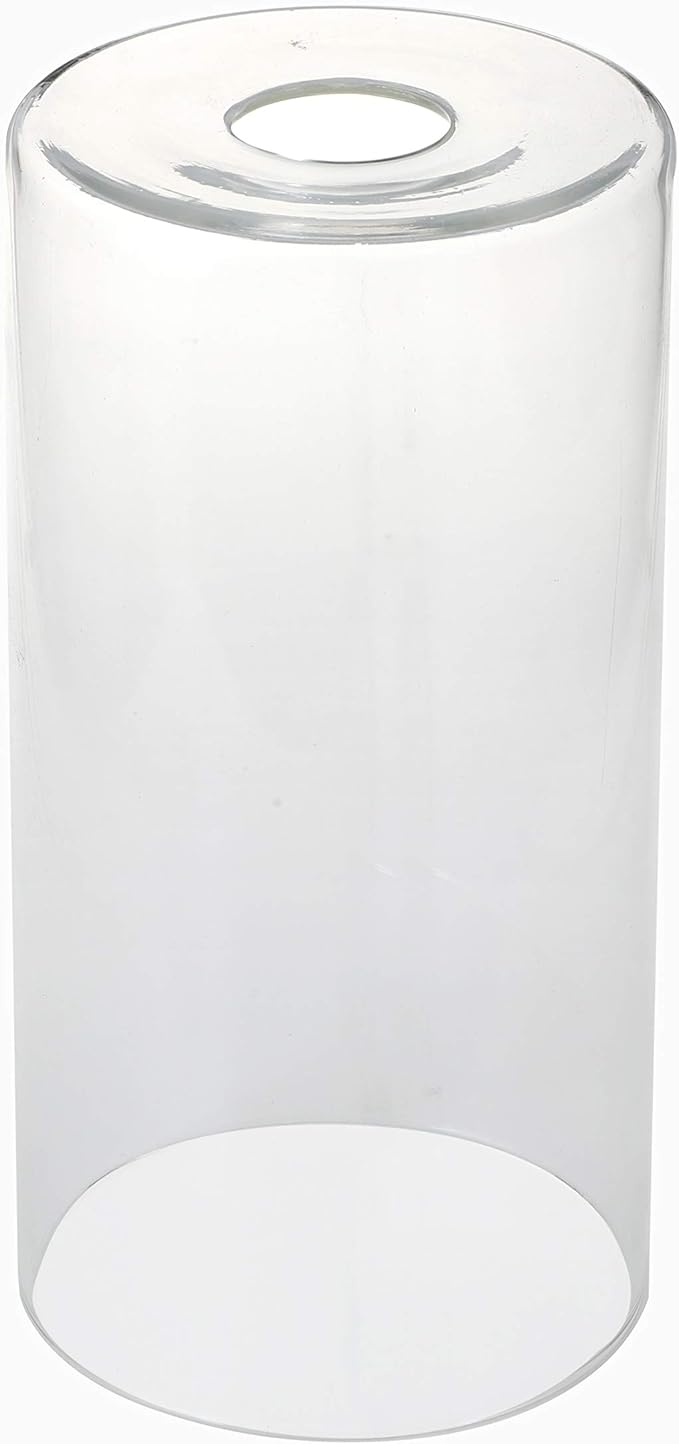 GoLucky Clear Cylinder Clear Glass Shade Accessory Glass Lamp Fixture Shade - Image 2