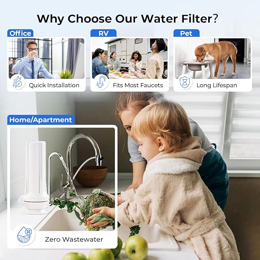 iSpring CT10-W Countertop Water Filter, Bad Odor, and Chlorine - Image 5