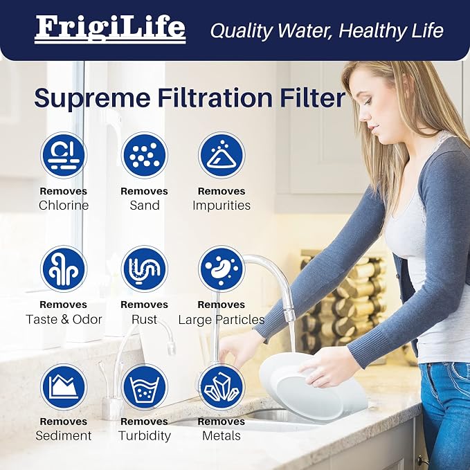 1 Micron 10" x 2.5" Whole House CTO Carbon Sedimen Water Filter Compatible - Image 3