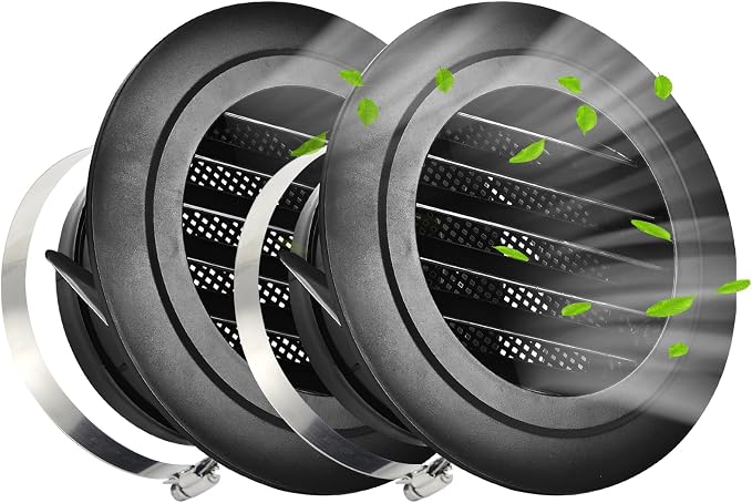 Soffit Vents 4 Inch, Round Exhaust Air Vent Cover by Unknown
