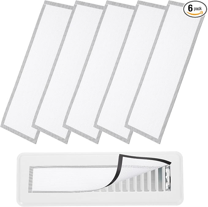 YOKIVE 6 Pcs Magnetic Floor Vent Covers, Floor Register Cover PVC Mesh Air Vent by YOKIVE