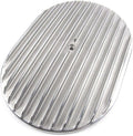 12'' Oval Finned Air Cleaner Top Satin Finish E40031-T by Unknown