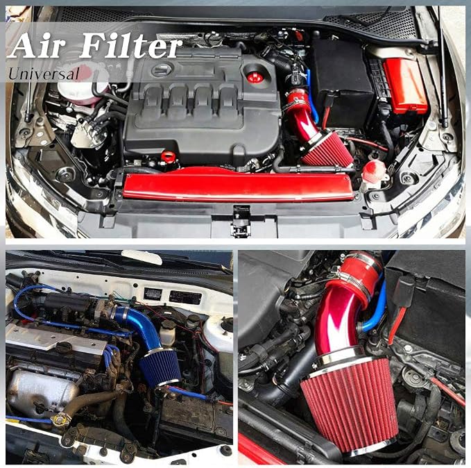 3 Inch Universal Cold Air Intake Kit, Aluminum Induction Flow Hose Pipe Kit - Image 5