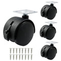4pcs 2 Inch Swivel Caster Wheels, Heavy Duty Swivel Plate Casters Wheel by suiwotin