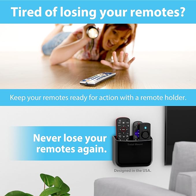 TotalMount Hole-Free Remote Holders – Eliminate Need to Drill Holes in Your Wall - Image 2