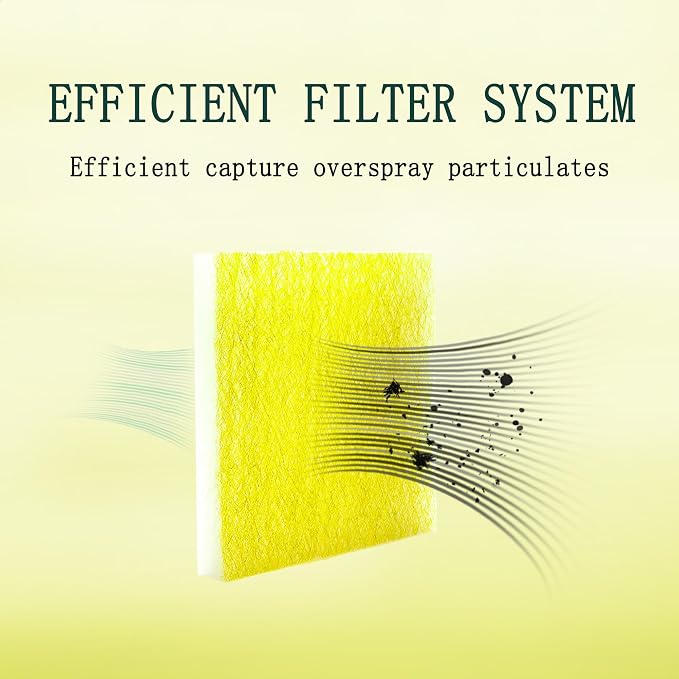 AUC Paint Booth Exhaust Filters, 22 Gram Fiberglass Paint Arrestors Pad - Image 5