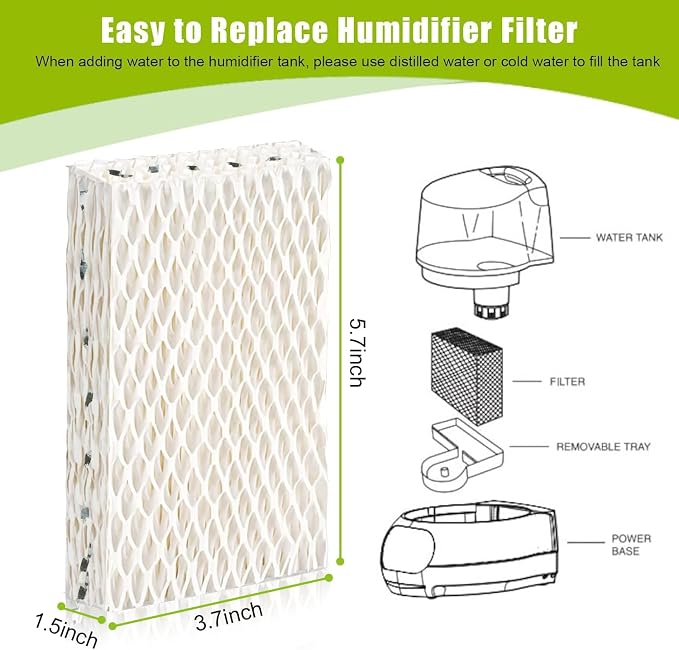 4 Pack WF813 Humidifier Filters Wick Replacement Compatible - Image 7