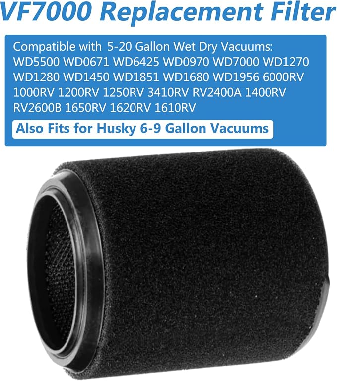 Replacement VF7000 Filter for Ridgid Shop Vac Filter 5-20 Gallon Wet/Dry Vacuums - Image 4