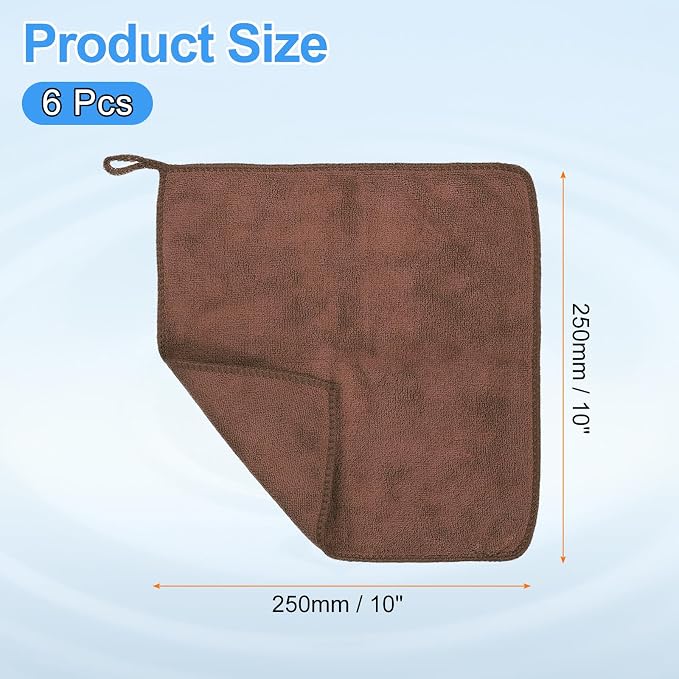 HARFINGTON 6 Pack Microfiber Cleaning Cloth - Image 2