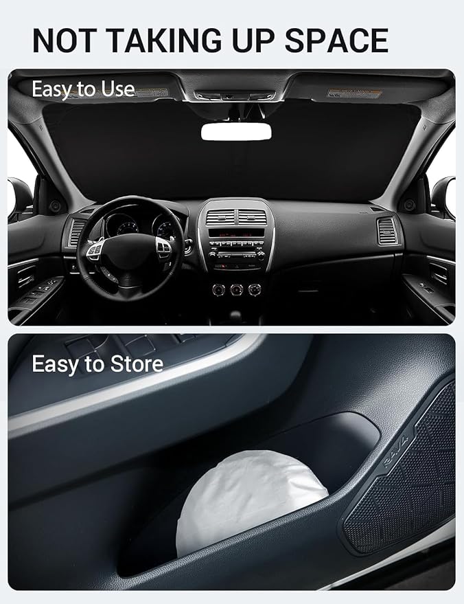 Proadsy 2026 Upgrade Windshield Sun Shade Custom Fit Mitsubishi Outlander Sport - Image 9