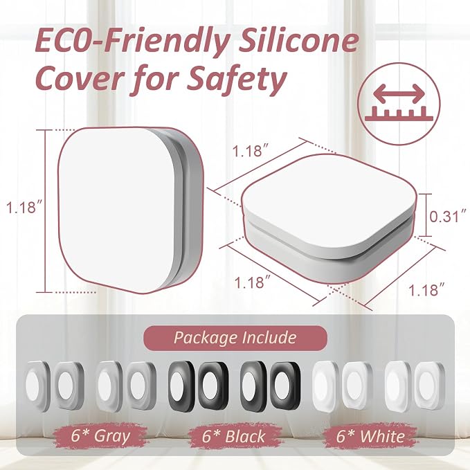 Magnetic Remote Control Holder Wall Mount Self-Adhesive, 6 Pack Upgraded - Image 5