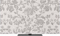 Watercolor Gray Flower Leaves Indoor TV Cover, Elastic TV Screen Protector by Unknown