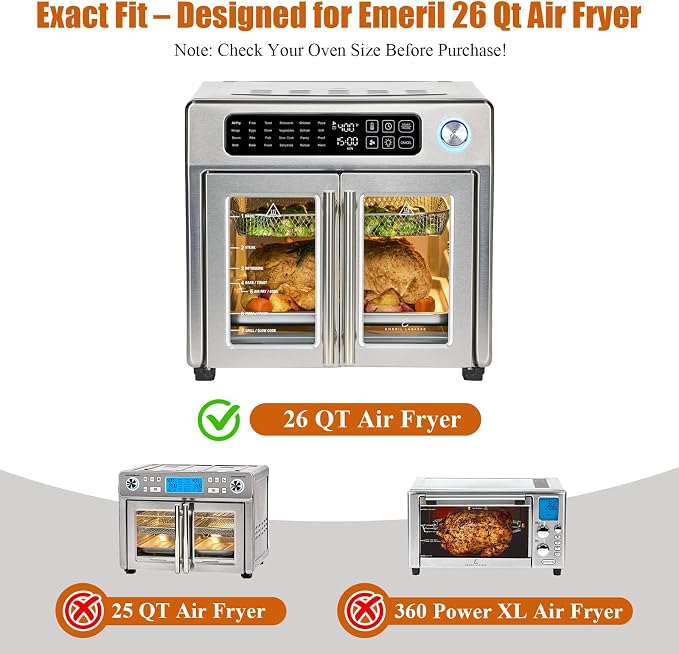 Crumb Tray Replacement for Emeril Lagasse 26 Qt Extra Large French Door Air - Image 2