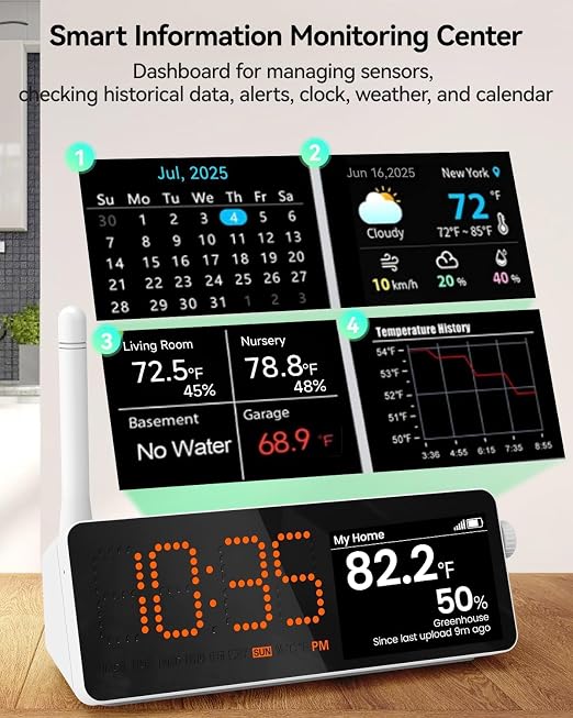 MOCREO WiFi Indoor Wireless Thermometer Hygrometer, 2000ft Long Range - Image 6