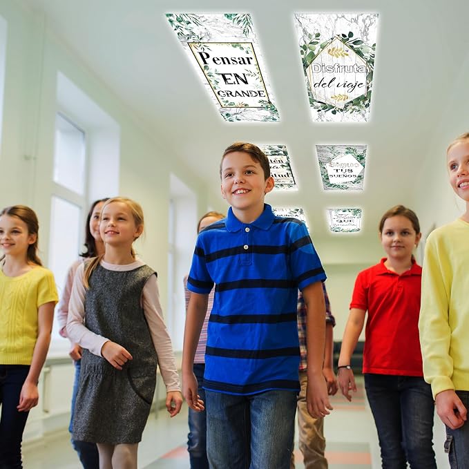 8Pcs Fluorescent Light Covers for Classroom Ceiling Lights, 4 x 2 Feet - Image 6