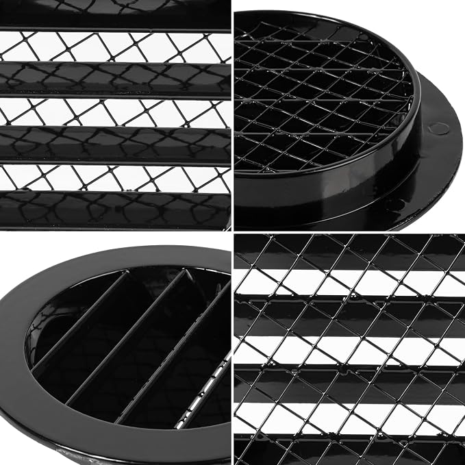 Repa Market 4 Inch Heavy-Duty Black Aluminum Alloy Gable Vent - Image 6