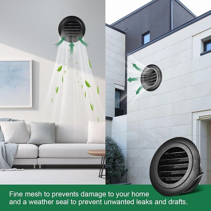 Soffit Vents 4 Inch, Round Exhaust Air Vent Cover - Image 7