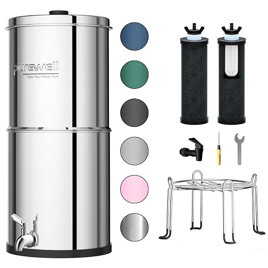 Purewell 3-Stage 0.01μm Ultra-Filtration Gravity Water Filter System, NSF/ANSI by Purewell