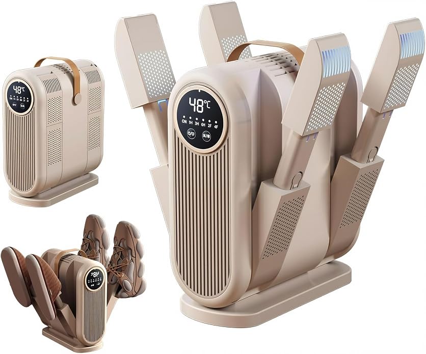 EXELIQ Shoe Dryer with Deodorizer and Warmer Quiet Portable Design - Image 8