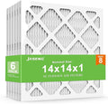 JASENG14x14x1 Air Filters, MERV 8 Pleated HVAC Furnace Filters by NewFilter