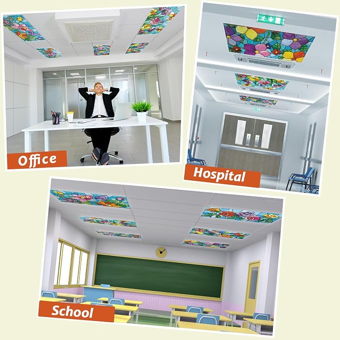 Wiooffen 6 Pcs Fluorescent Light Covers - Image 5