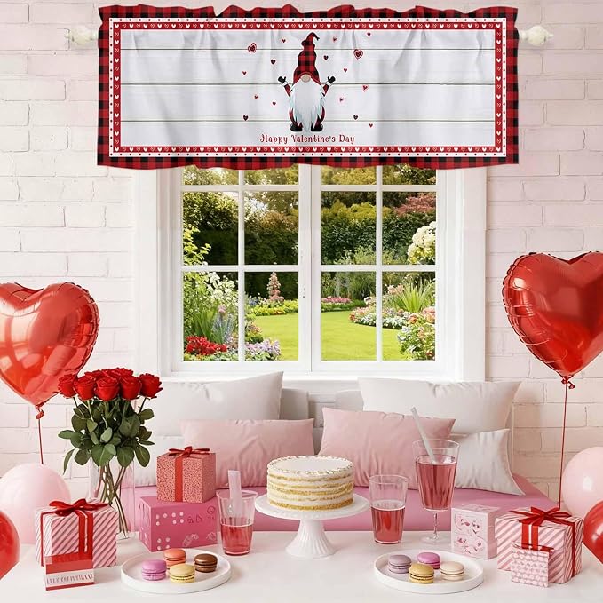 Valentine's Day Valance Curtains - Image 2