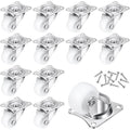 Maitys 12 Pcs 1" Swivel Profile Casters Wheels by Maitys