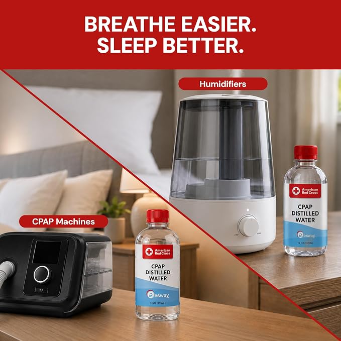 Resway American Red Cross CPAP Distilled Water Travel Bottles - Image 8