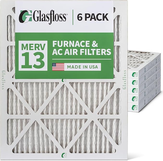 Glasfloss 18x24x2 MERV 13 AC & Furnace 2" Depth Air Filters. Box of 6. Actual - Image 5