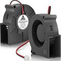 GDSTIME 75mm x 25mm Blower 12V, 7525 DC Brushless Turbo Cooling Fan 2-Pin 2-Pack by GDSTIME