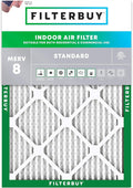 Filterbuy 16.5x21x1 Air Filter MERV 8 Essential Dust & Allergy Defense by Filterbuy