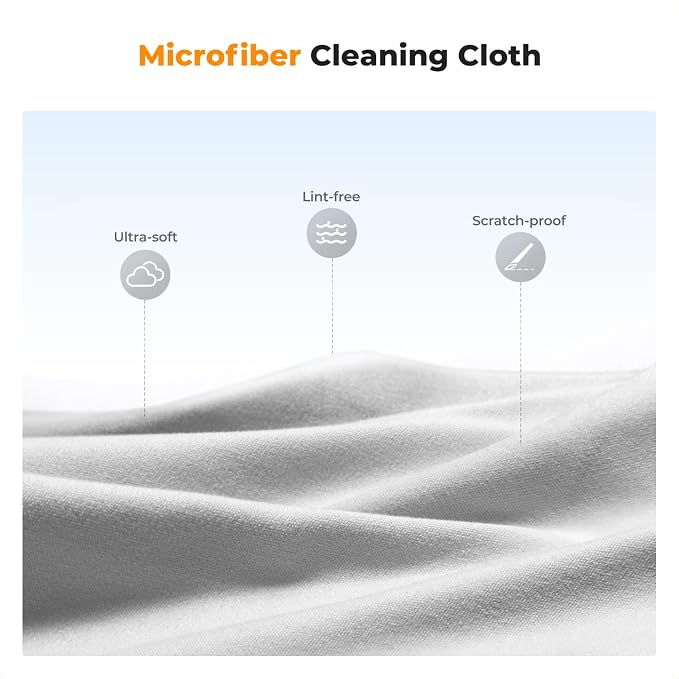 K&F CONCEPT Lens Cleaner Spray Kit | 60ML Glasses Cleaner x1 + Microfiber - Image 4