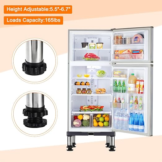 PATIKIL Mini Fridge Stand, 4 Strong Feet Laundry Stand Base Multi-Functional - Image 2