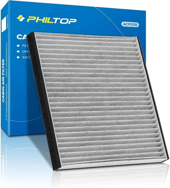 PHILTOP Cabin Air Filter w/Activated Carbon, Compatible - Image 8