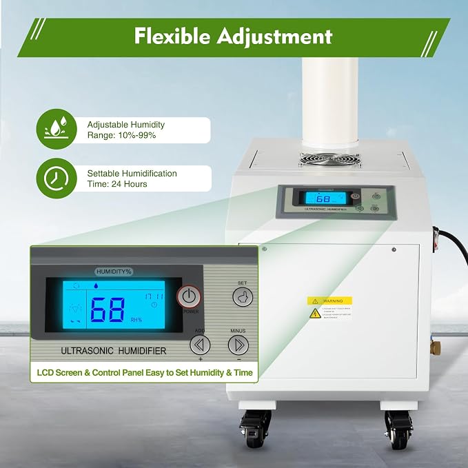 Agricultural Ultrasonic Humidifier, 3kg/h Fog Output Commercial Humidifier - Image 4