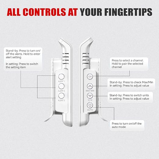 BaldrTherm Indoor Outdoor Thermometer Wireless, Temperature Humidity Monitor - Image 8