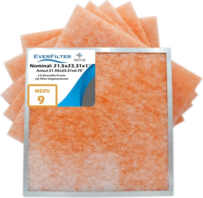 21 1/2x23 5/16x1 Air Filter MERV 9 Filter Media Replacement, HVAC AC Furnace by PurityAir